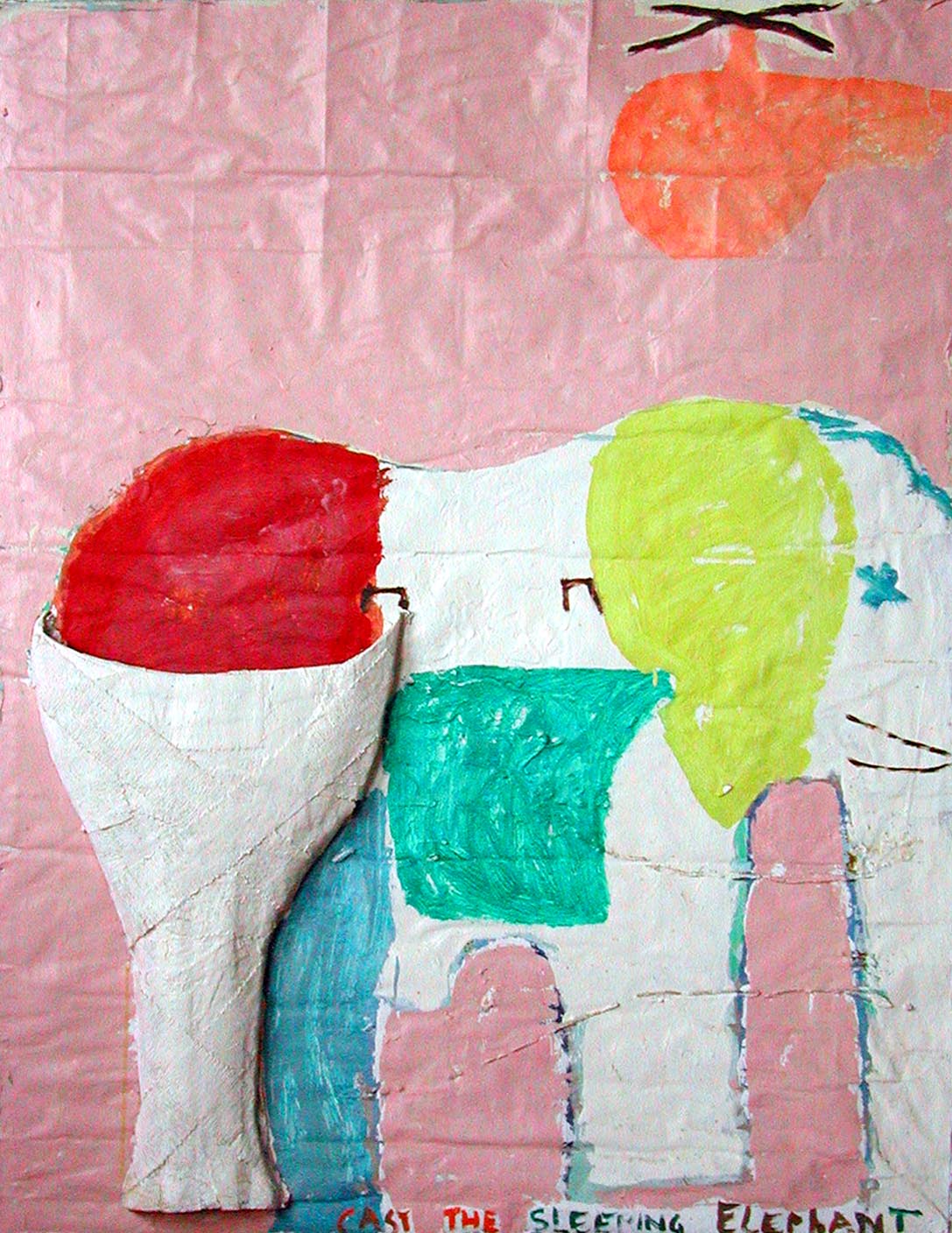 Cast the Sleeping Elephant in rose