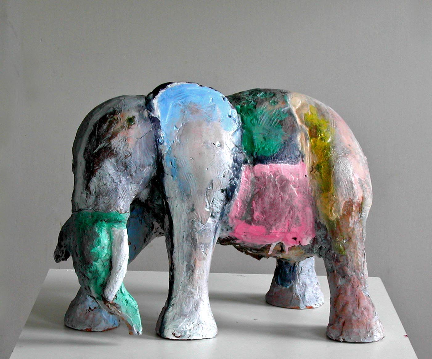 White tusk elephant