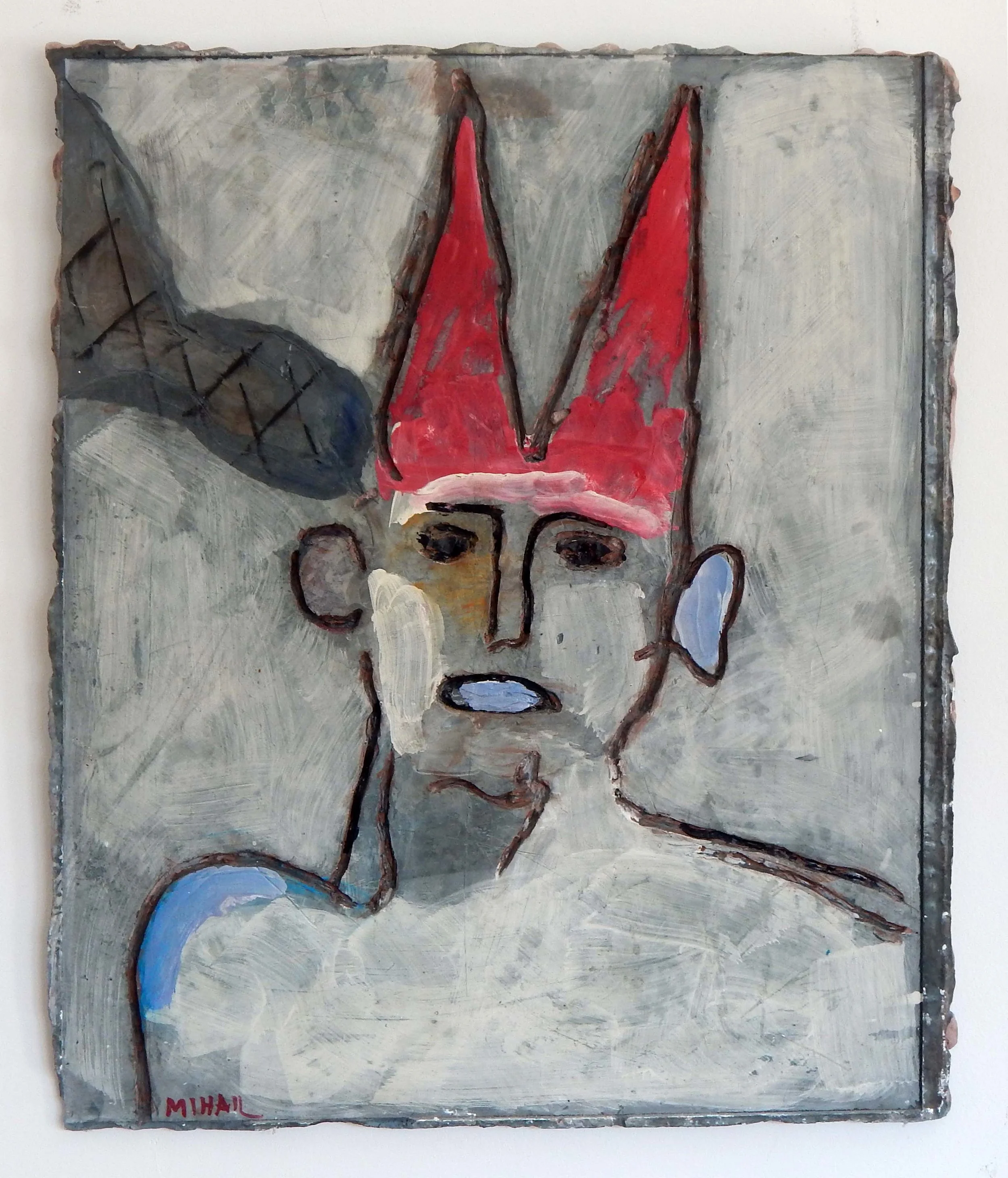 MAN WITH RED HAT