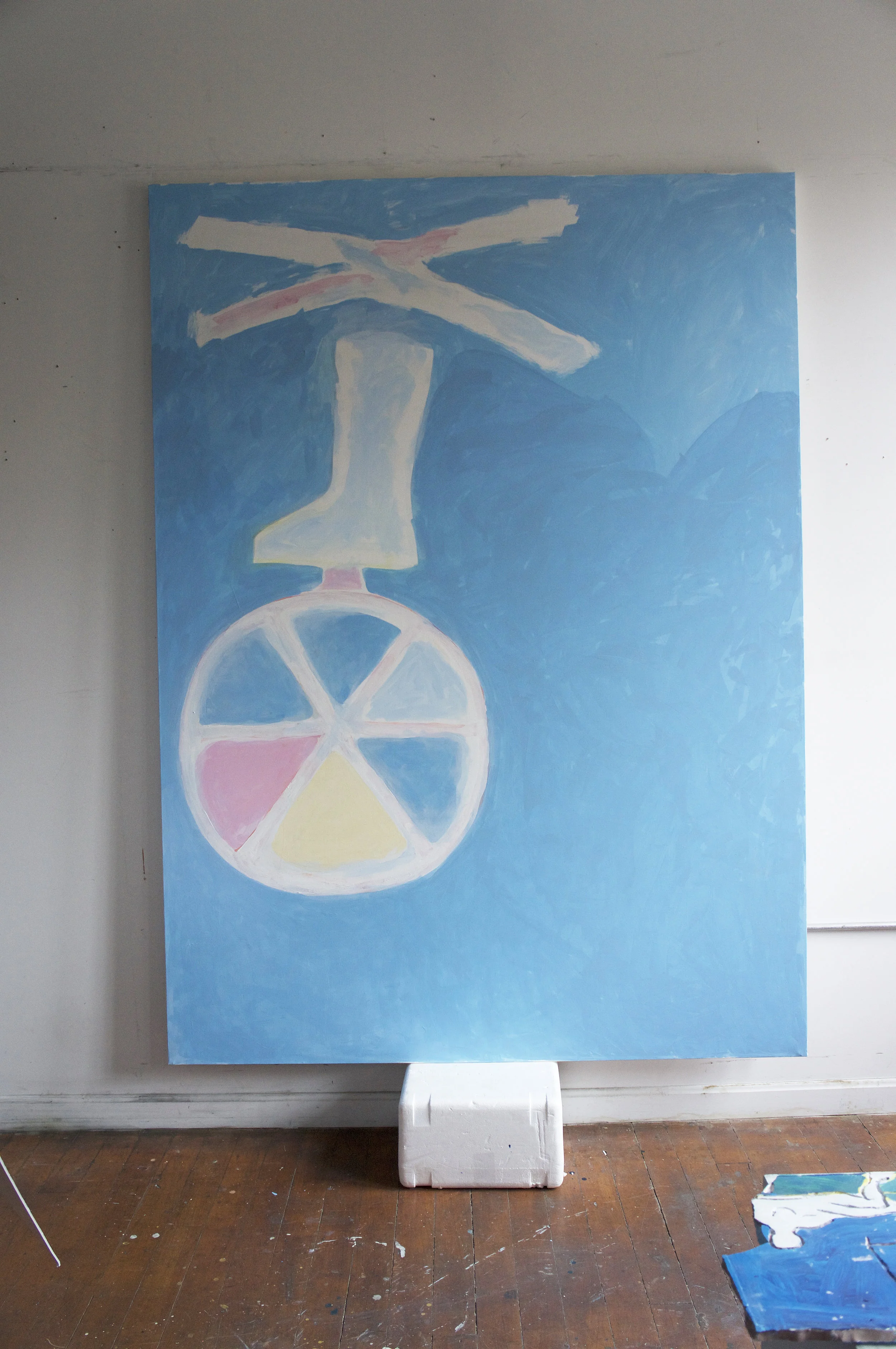 SKY-WALKER ON BLUE