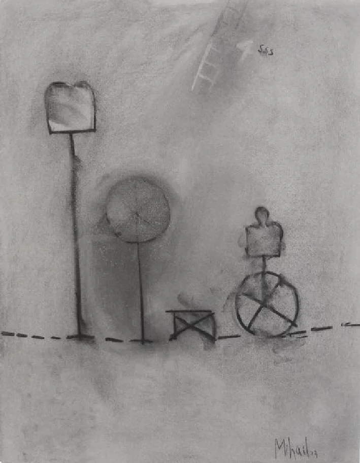 CHARCOAL DRAWING 1973, #4