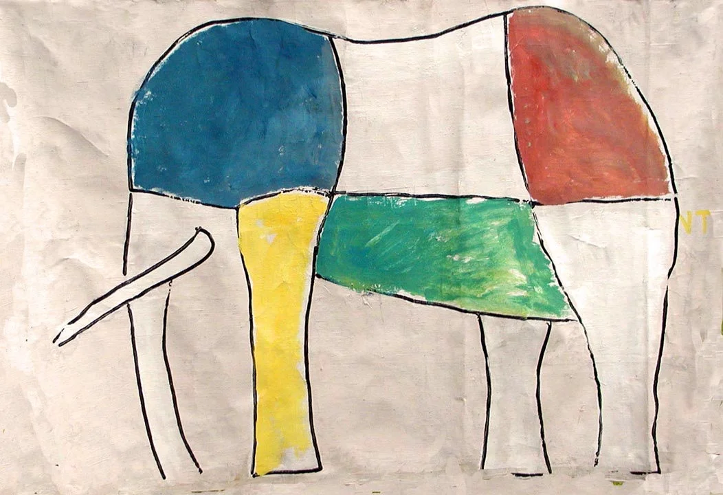 Elephant in colors - 1979