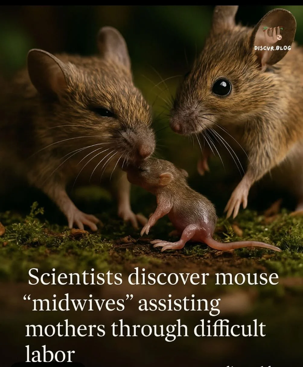A friend tagged us on this post, of course!!! 

Mice aren&rsquo;t usually tied to cooperative caregiving, but researchers just filmed something extraordinary inside a nesting box. When a mother struggled to deliver her pups, another female stepped in