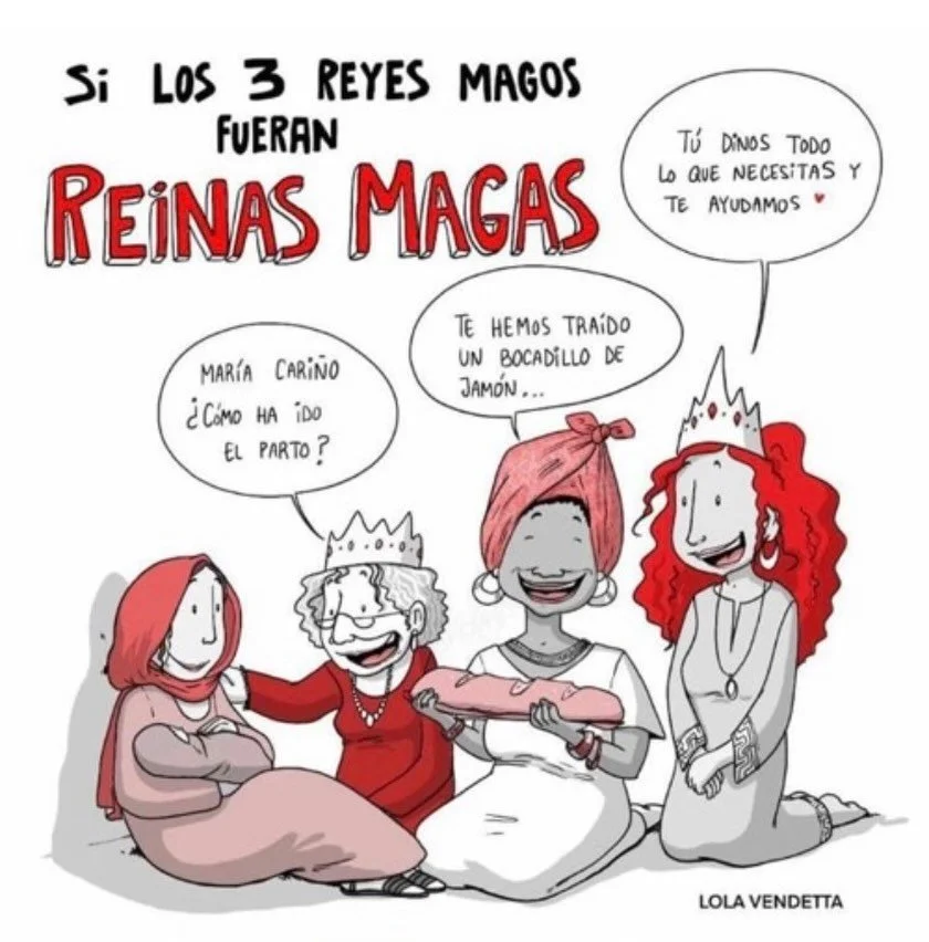 Cuenta la historia que las 3 Reinas Magas eran parteras y doulas 😉