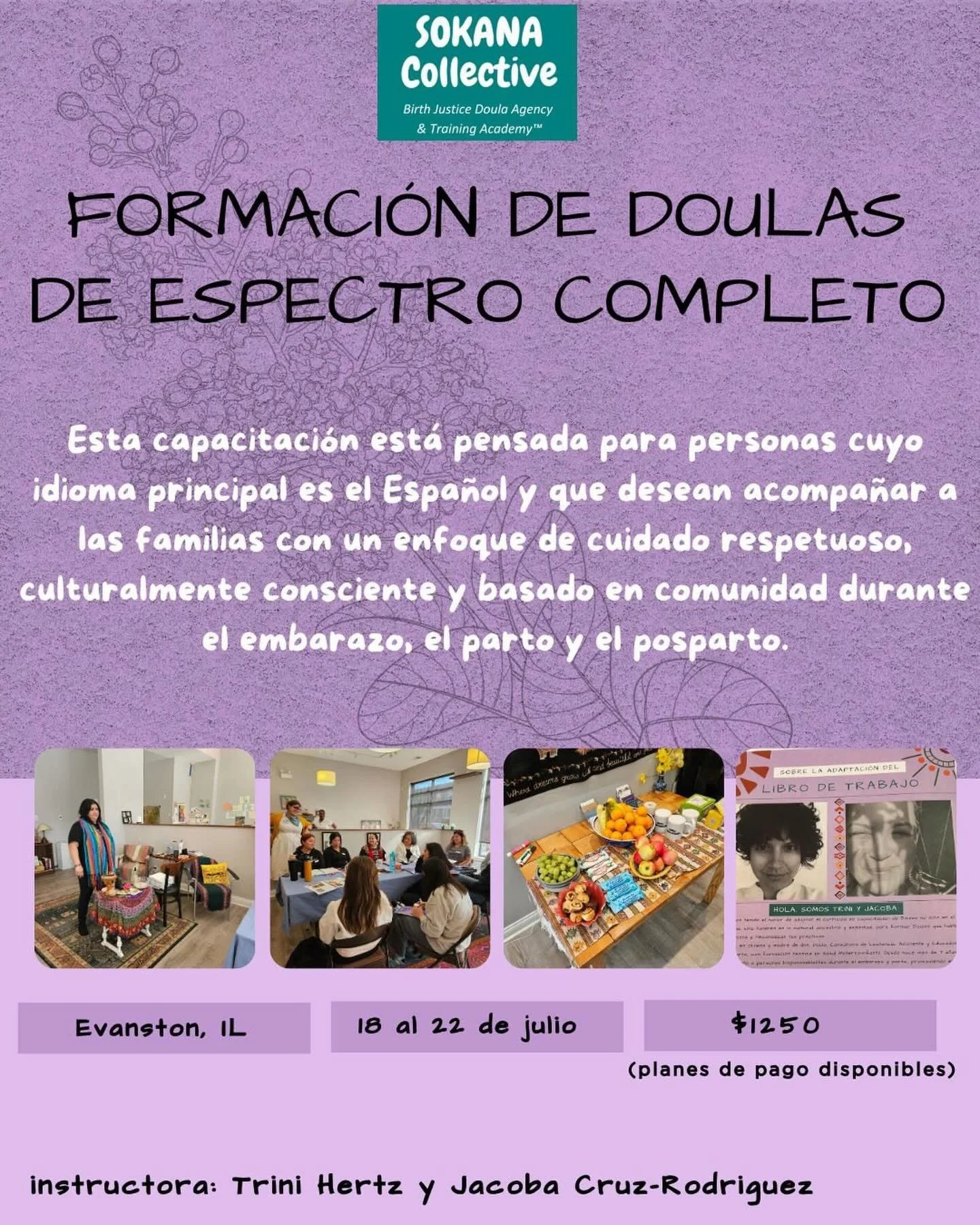 Se avecina una nueva formaci&oacute;n de Doula de Espectro Completo en Espa&ntilde;ol.

En @luz_maternal y @montuna_org hemos creado esta formaci&oacute;n con much&iacute;simo amor, para honrar nuestras culturas, nuestra sabidur&iacute;a ancestral y 