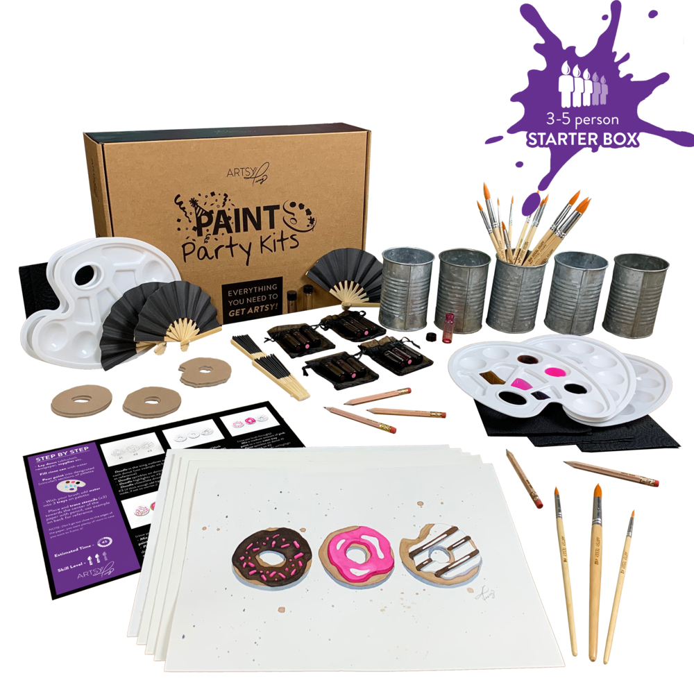 Mmm Donuts Paint Party Kits — Artsy Tessy