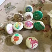 Hand Painted Furniture knobs