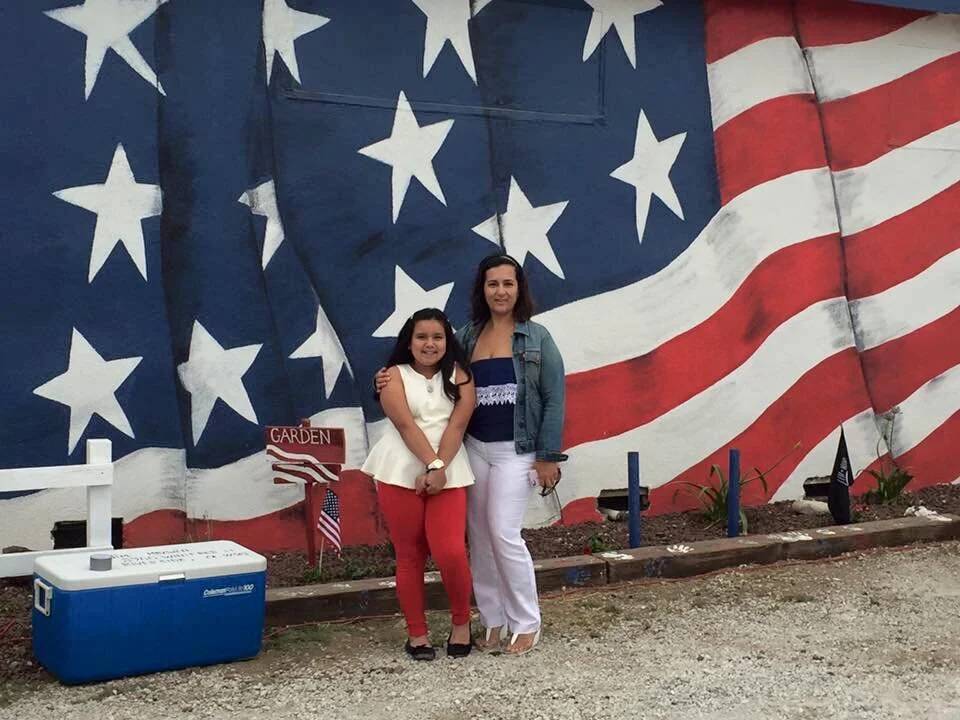 American Flag Mural to honor Veterans.
