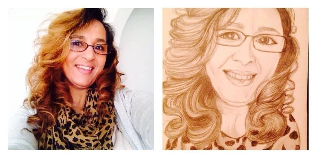 Self portrait pencil art.JPG