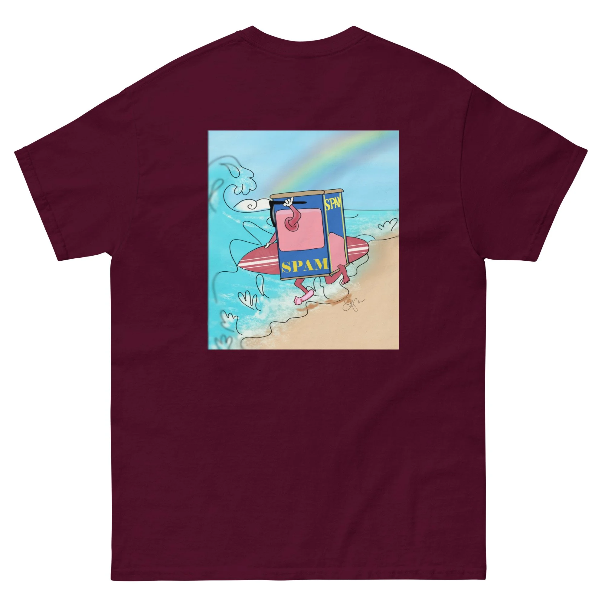 mens-classic-tee-maroon-back-62cca4f509ae1.jpg