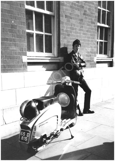 Mod with Lambretta Scooter, Dublin