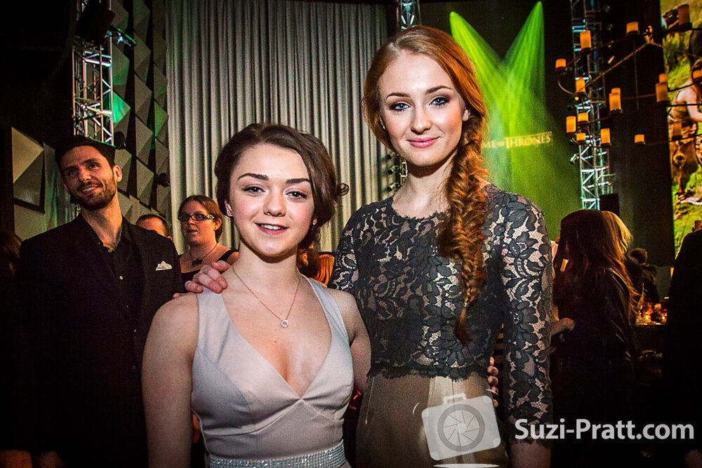 Maisie Williams and Sophie Turner HBO's "Game Of Thrones" Season
