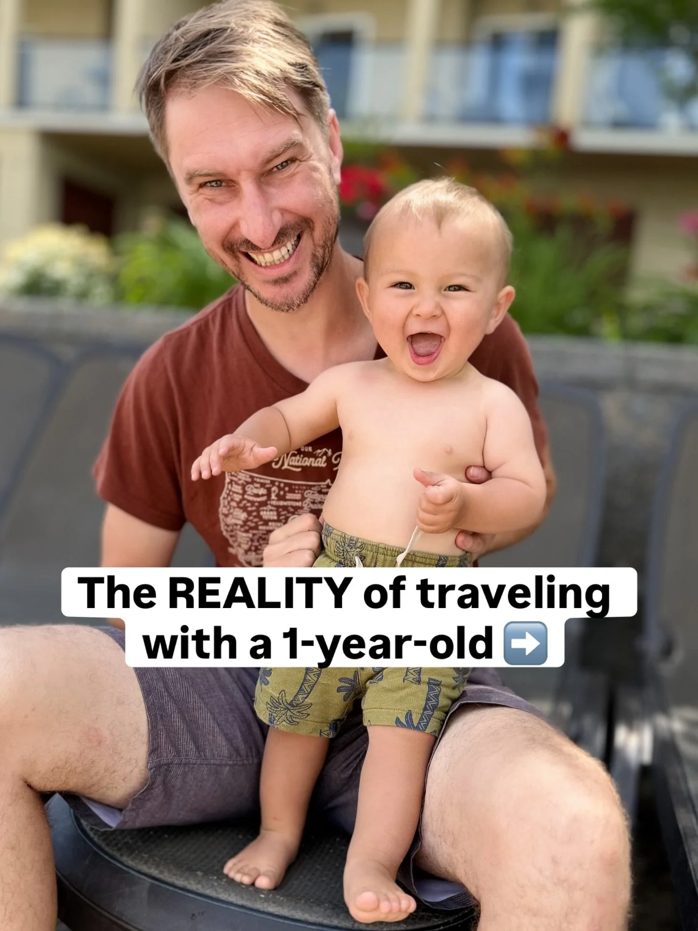 Can we be real for a second? 😅

For all the happy photos you see of us traveling with Leo, here&rsquo;s the truth: 1 year old might just be the hardest age to travel with (in our totally biased, sleep-deprived opinion).

Your turn:
👇 What age did y
