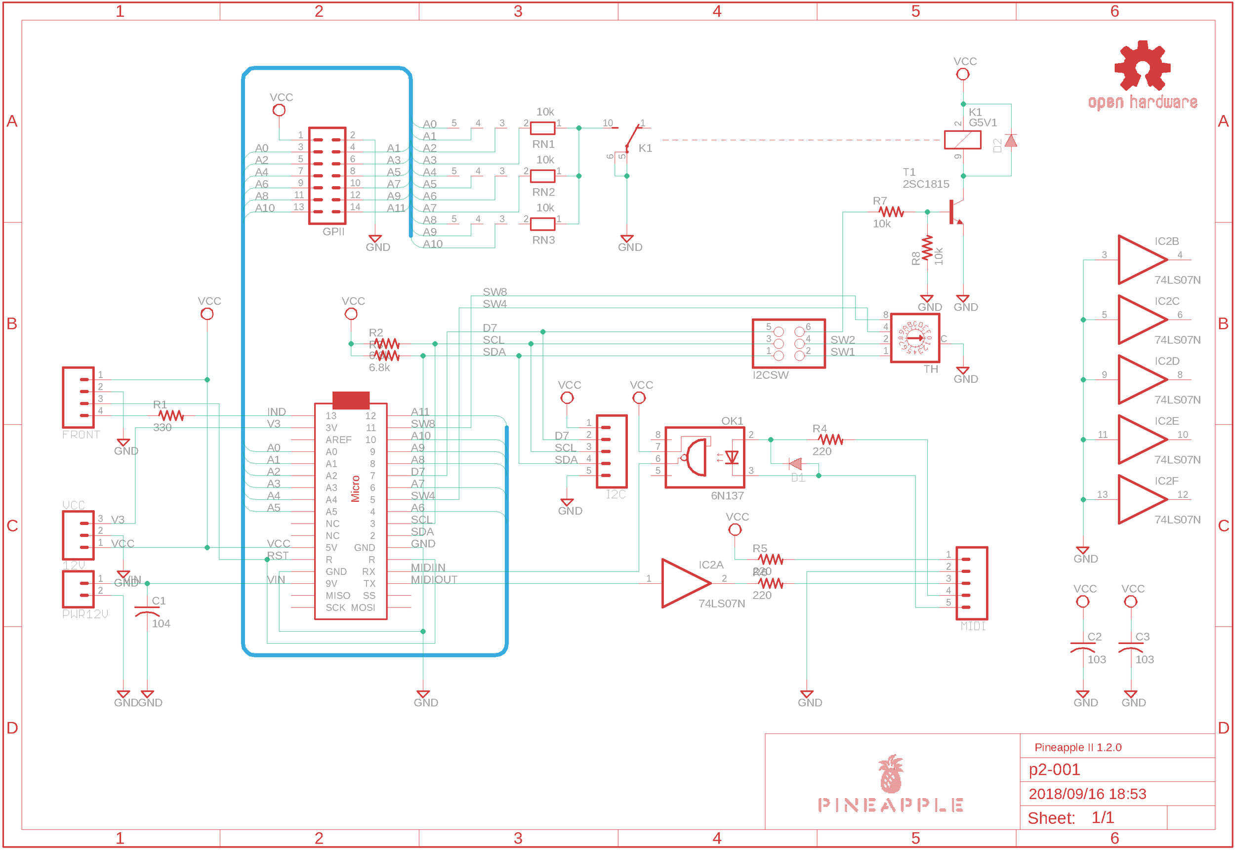 Schematic of Pineapple II (prerelease version)