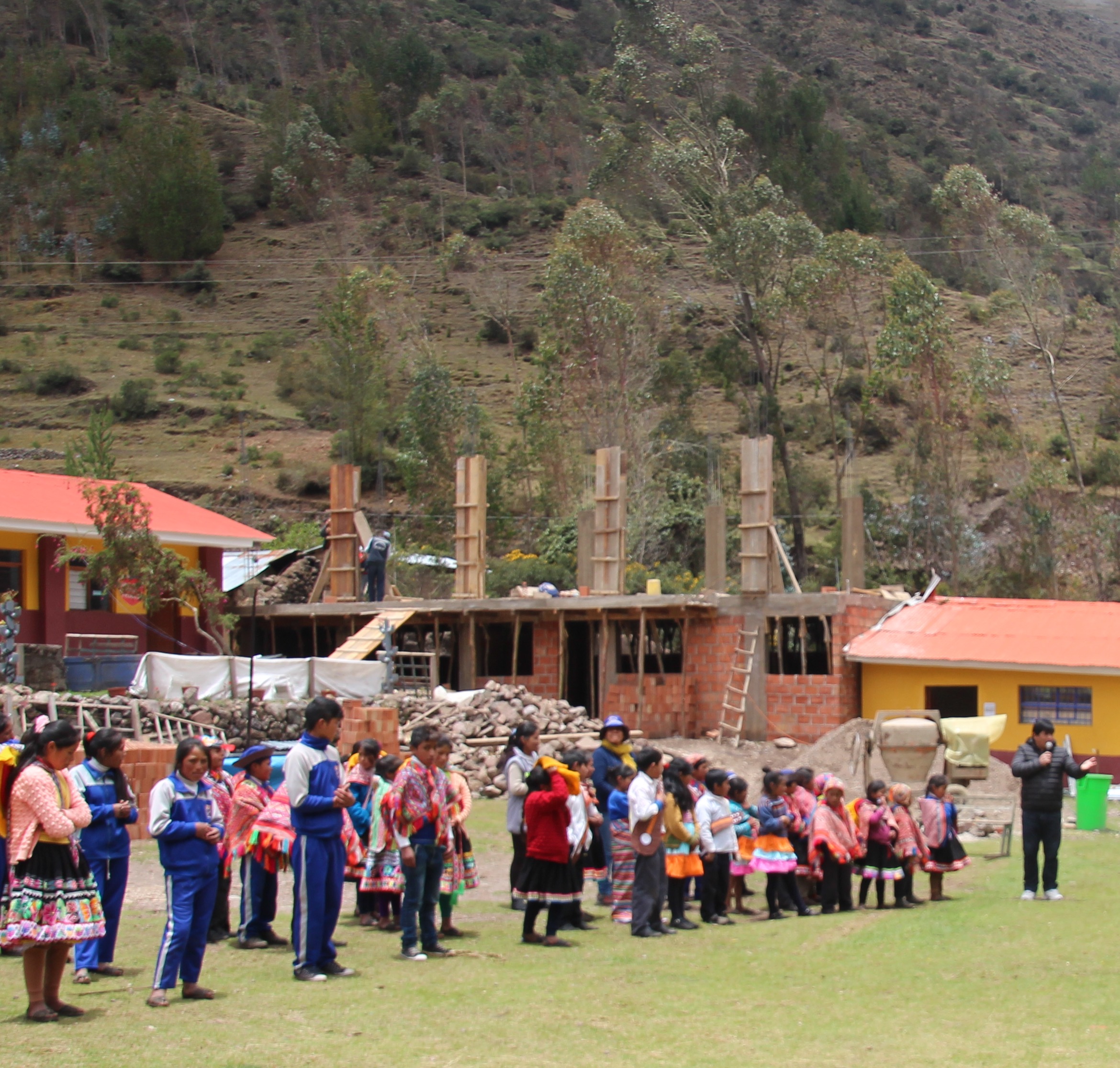 The school being built for these amazing kids. Andes Foundation helping these kids have a place to learn, grow, and become leaders. 