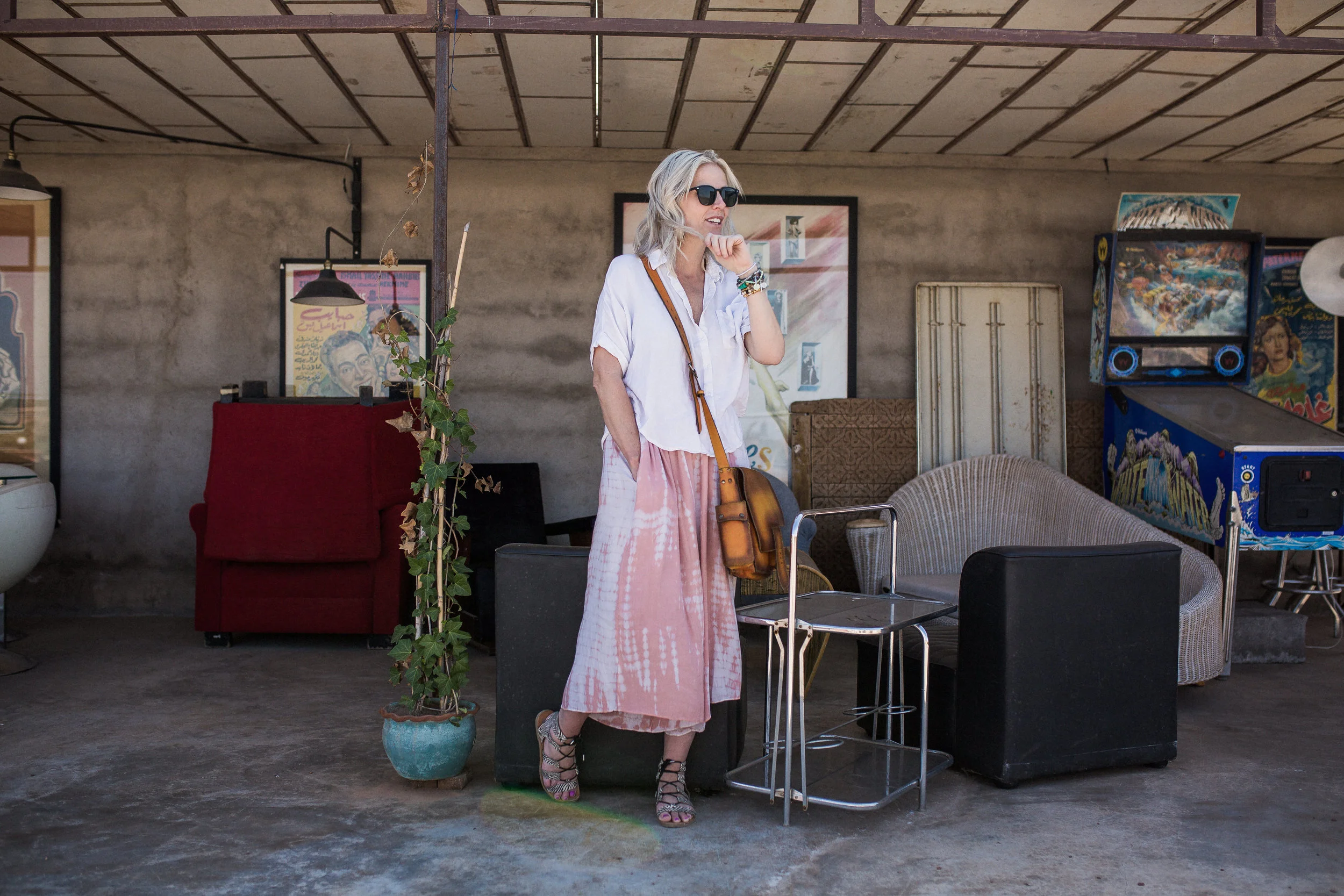 The Roof was my favorite part. Old vintage games, and a old looking bar where we had some Moroccian tea with the owner. It was such a fun day! 
