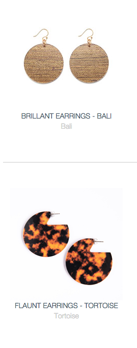 Aren't they so fun, round earrings and super light. 