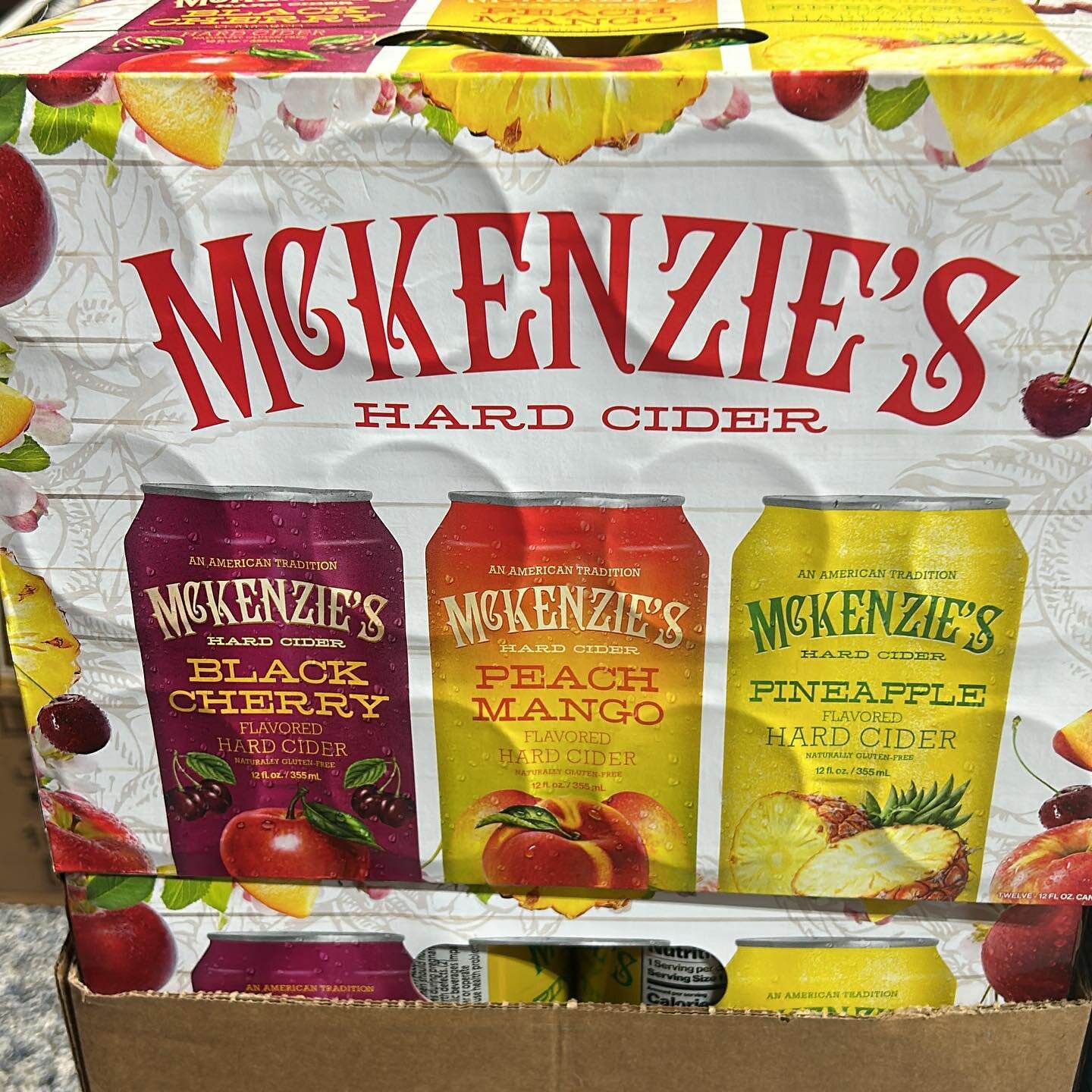 Mew Mackenzie&rsquo;s Hard Cider Variety Pack! Black Cherry, Peach Mango and Pineapple Flavors!! 🍻 🍎