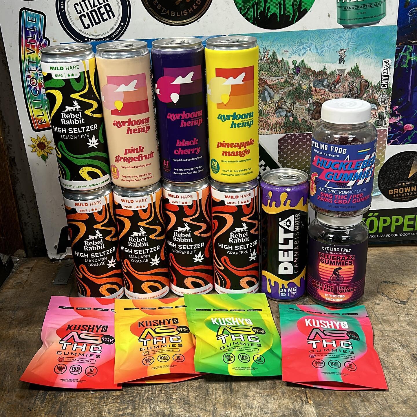 Happy 420! We got all the THC CBD seltzers and gummies to celebrate!