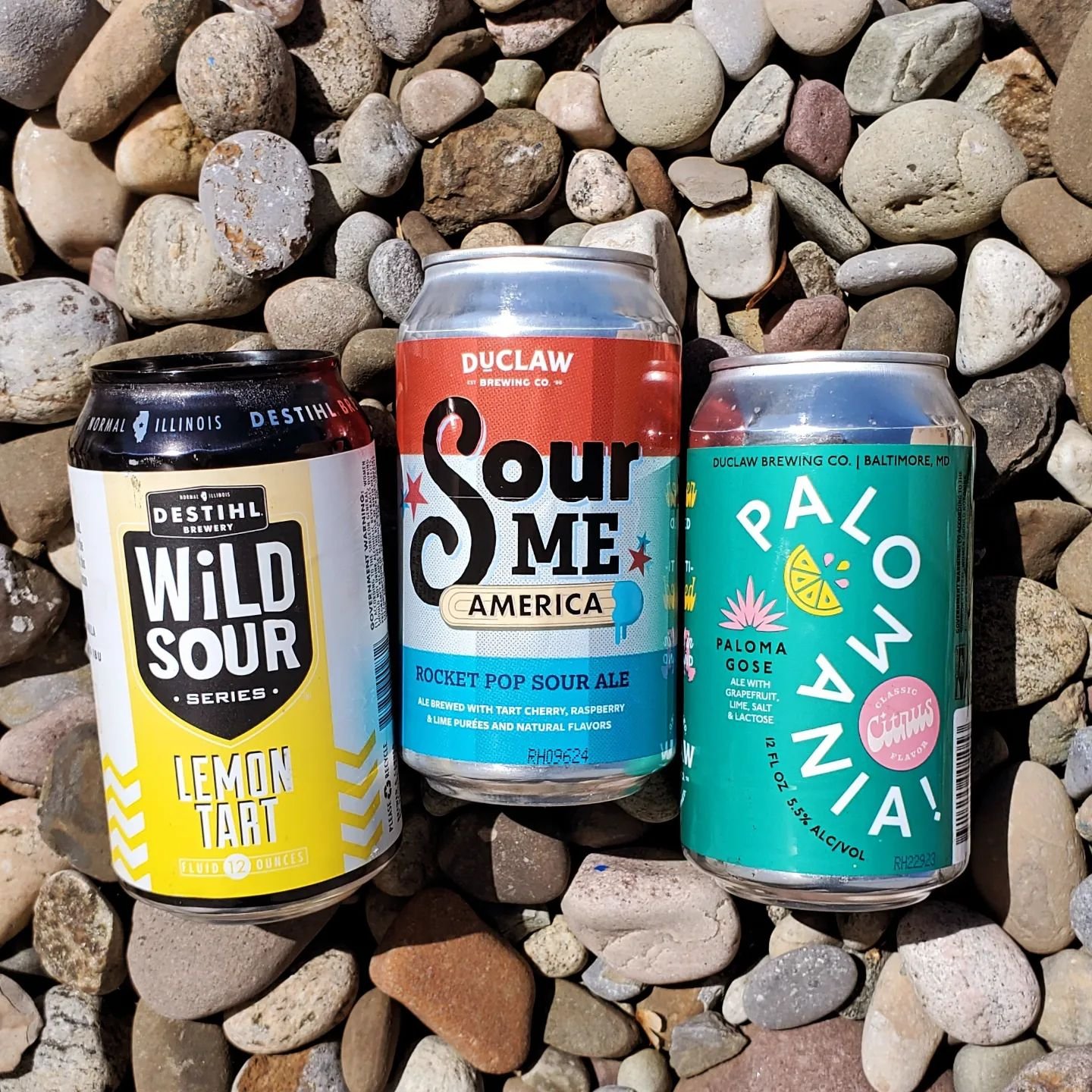 It's a great day for a SOUR! Luckily we just got three different ones in: Destihl Lemon Tart, DuClaw Sour Me America, and DuClaw Palomania. Which one are you picking?

#lemonsour #rocketpopsour #palomasour #paloma #sours