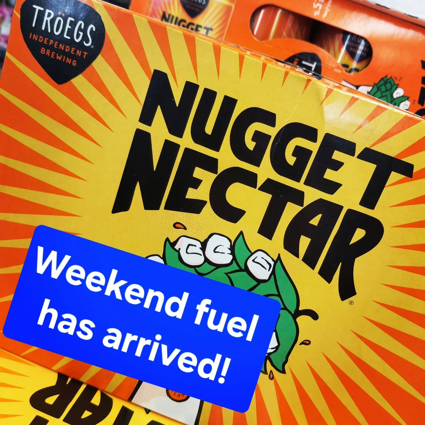 Just in time for this interesting weather weekend! This year's Nugget Nectar has landed. 7.5% delicious balanced IPA, worth the wait every year.  Available in 12pks and 4pks. Cheers!