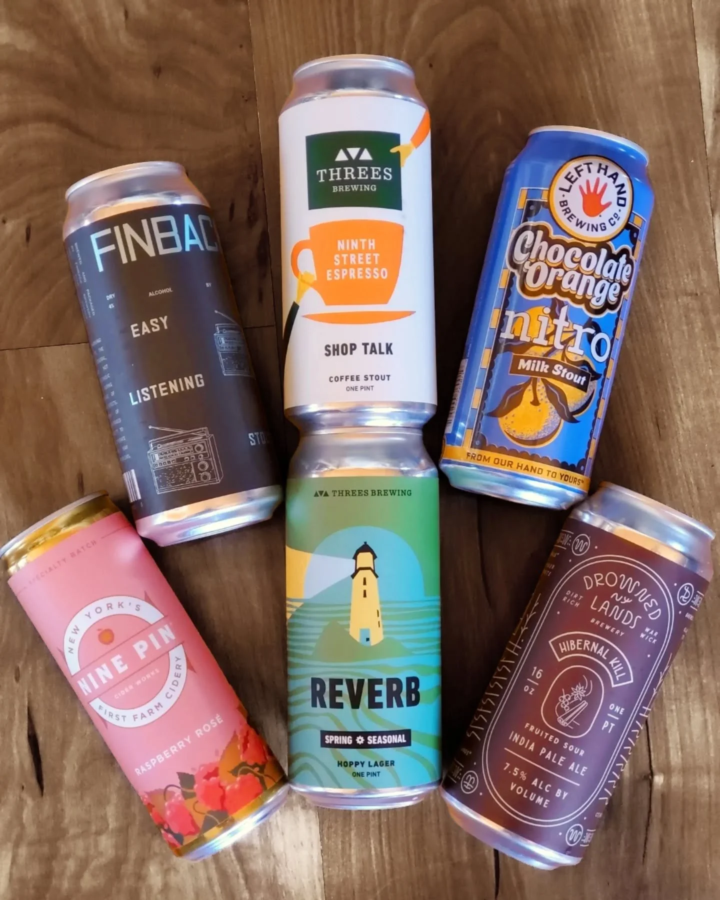 It's about to get *C O L D* again - luckily we have plenty of brews to get you through! Pictured here are some of our newest stouts (chocolate orange, dry, and espresso,) a sour IPA, a hoppy lager, and a raspberry rose cider.

#coldbeer #souripa #cho