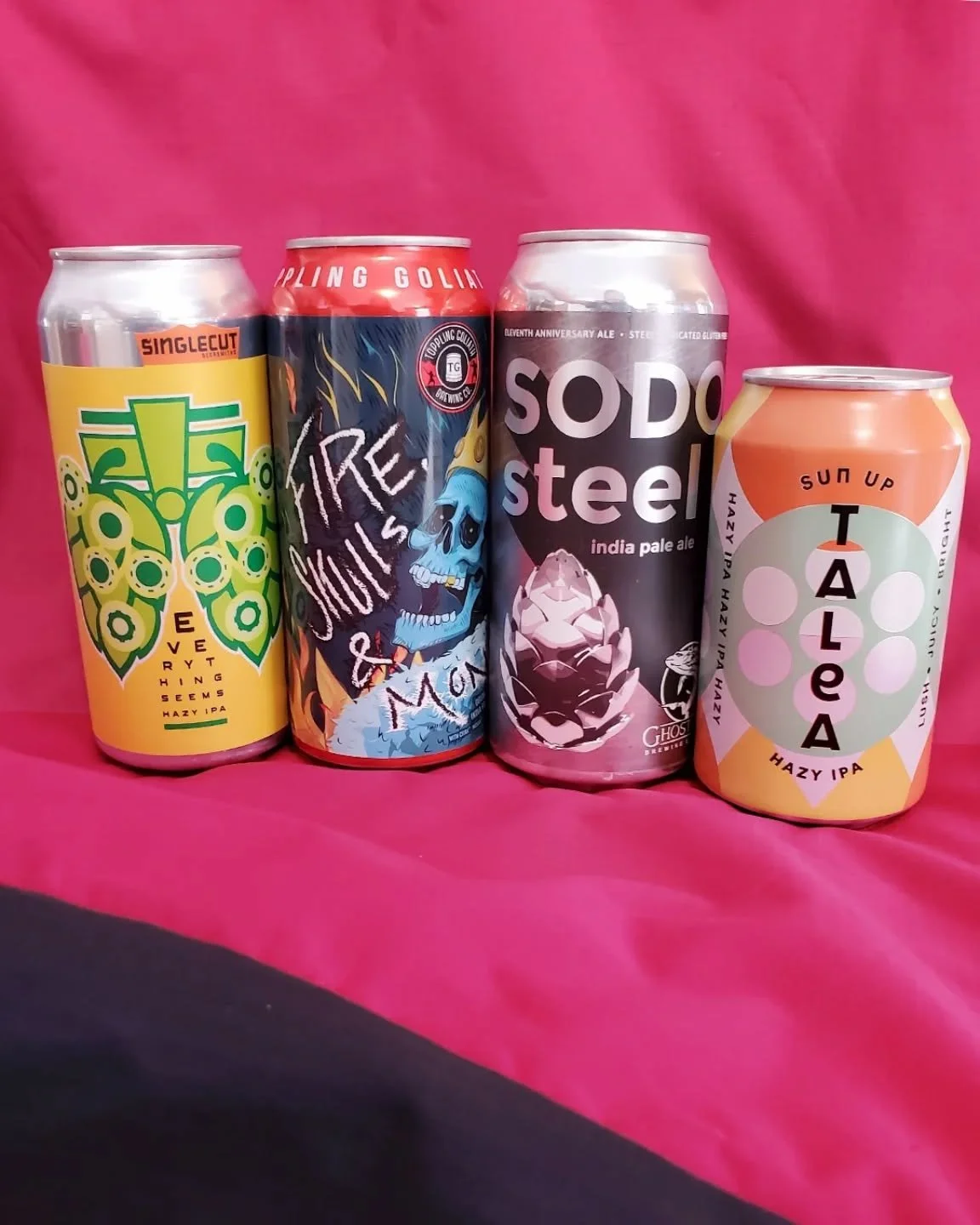 Four new IPAs: two hazy IPAs, a double IPA, and a gluten free IPA! Come in and stock up🍻

#ipa #dipa #hazyipa #glutenfreeipa #glutenfreebeer