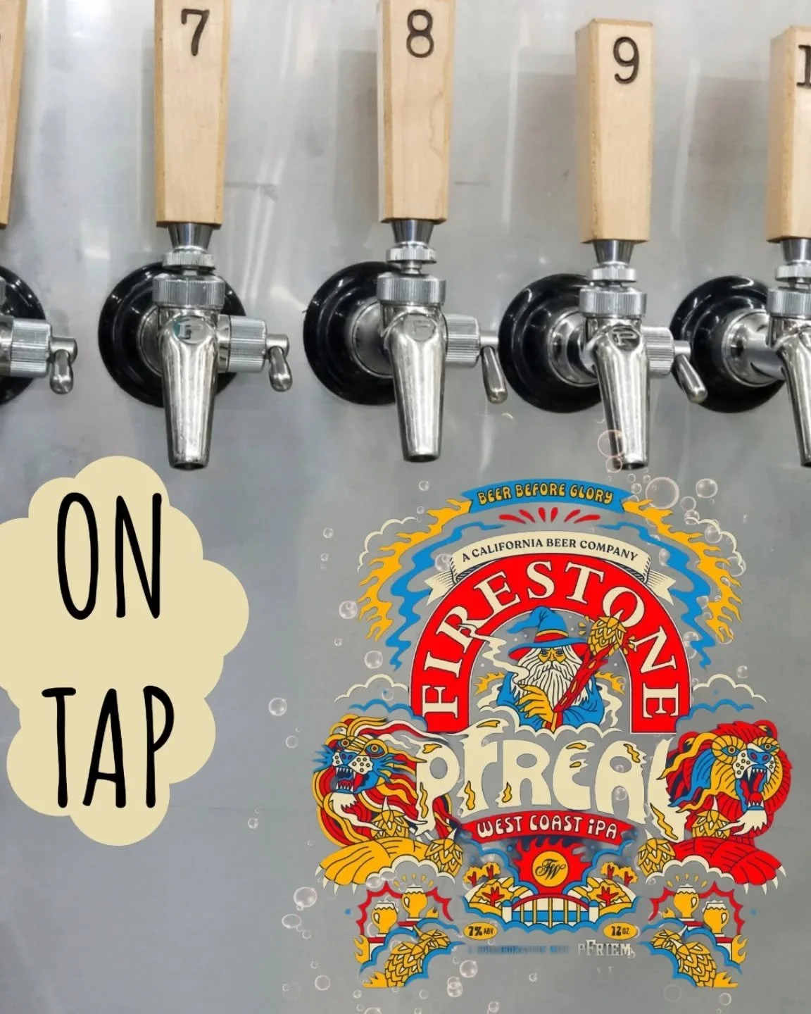 Firestone Pfreal is on tap! We got a case of this tasty old school style IPA and liked it so much that we went back for a keg🍻 Grab a growler or crowler and let us know if you feel the same!

#ipa #ontap #westcoastipa #firestonewalker #pfreal