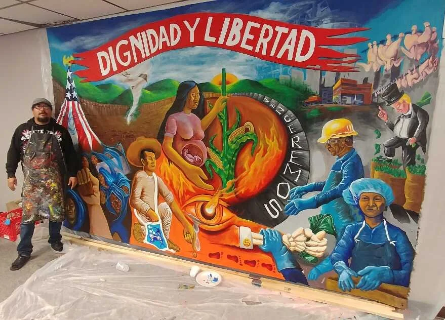 Story to mural workshop in Arkansas