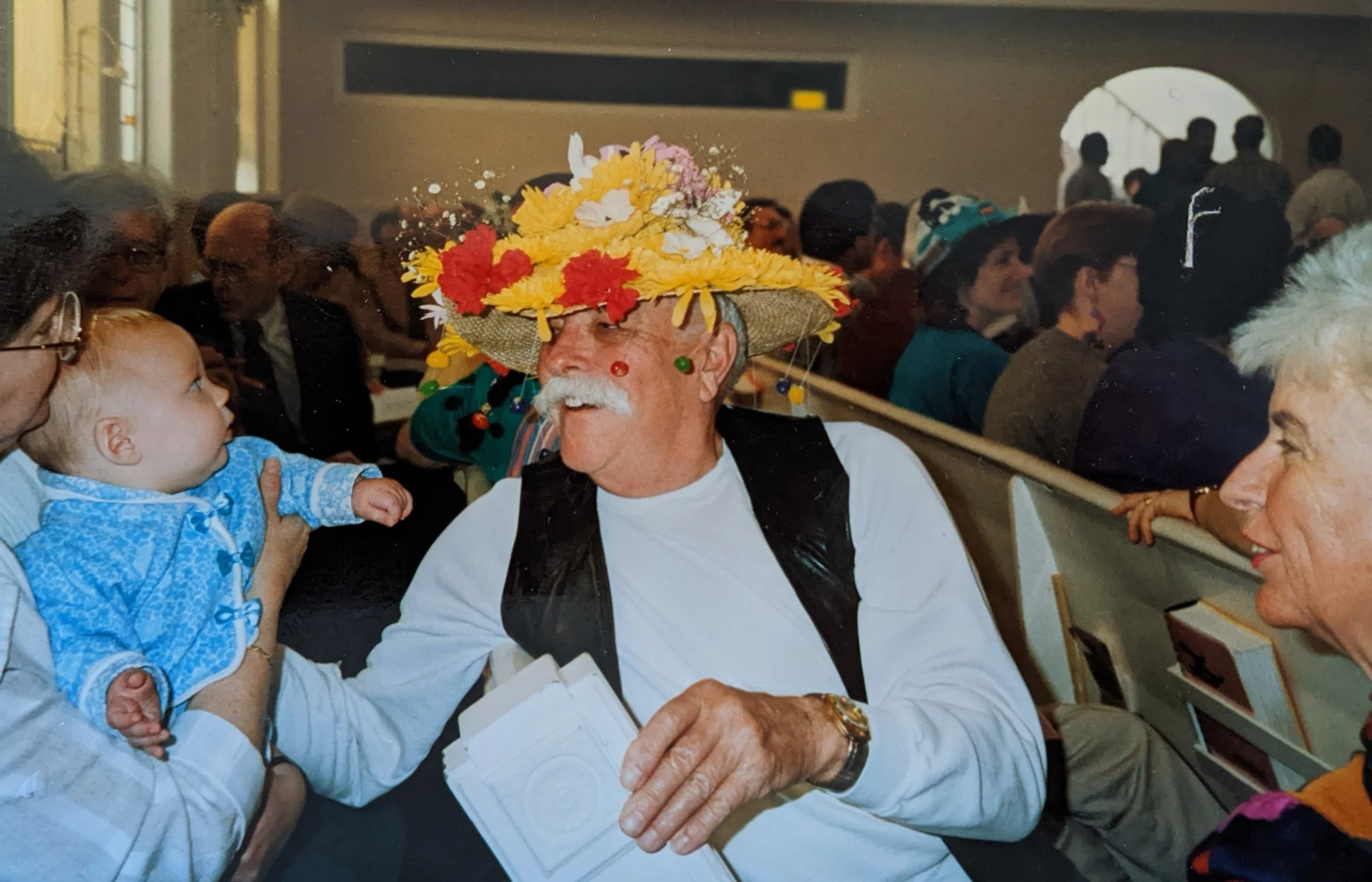 Harry Harkness in his Easter bonnet. Date unknown. Courtesy of MCC San Francisco Collection, San Francisco Public Library.