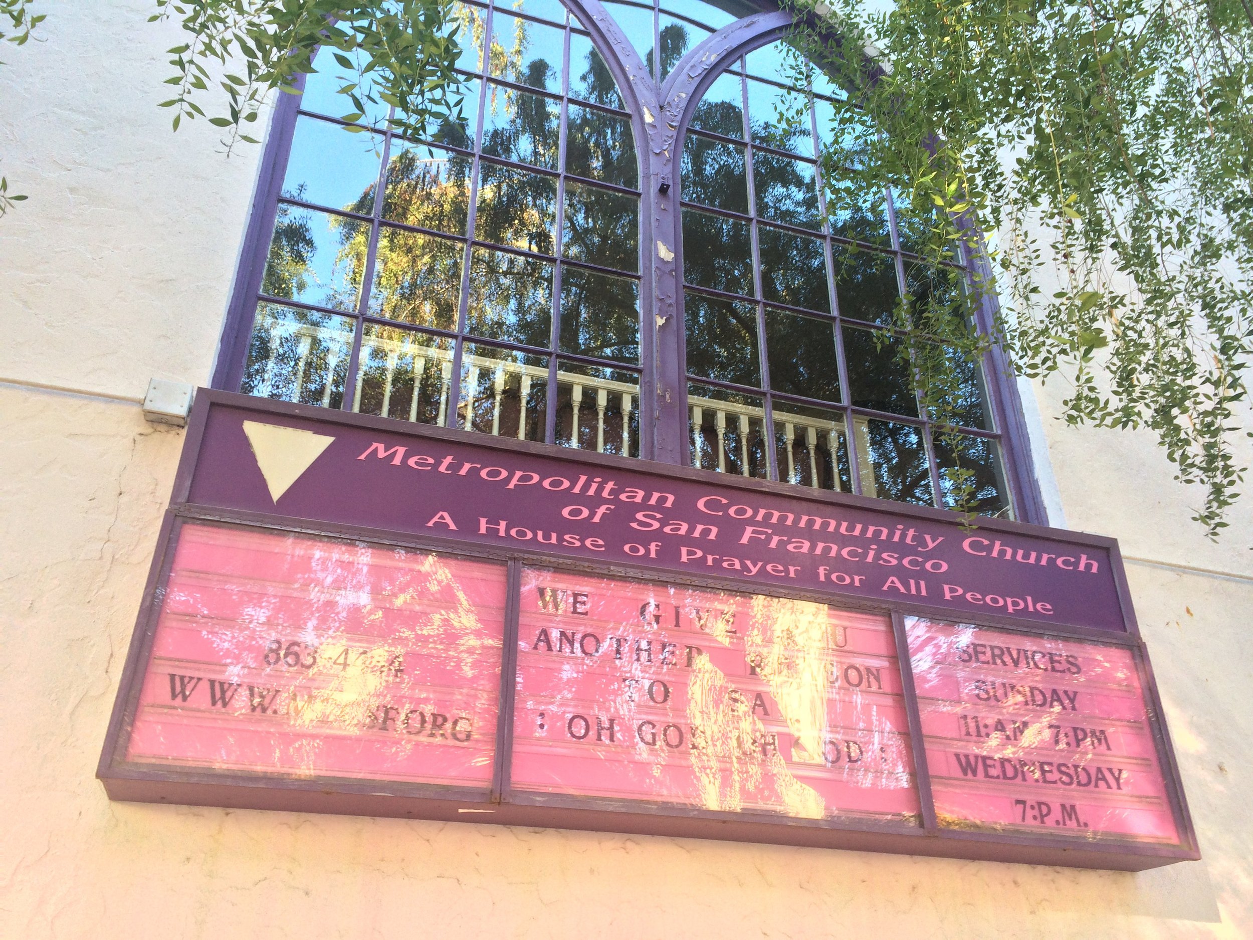   150 Eureka Street — post MCC San Francisco. The church’s last sign. 