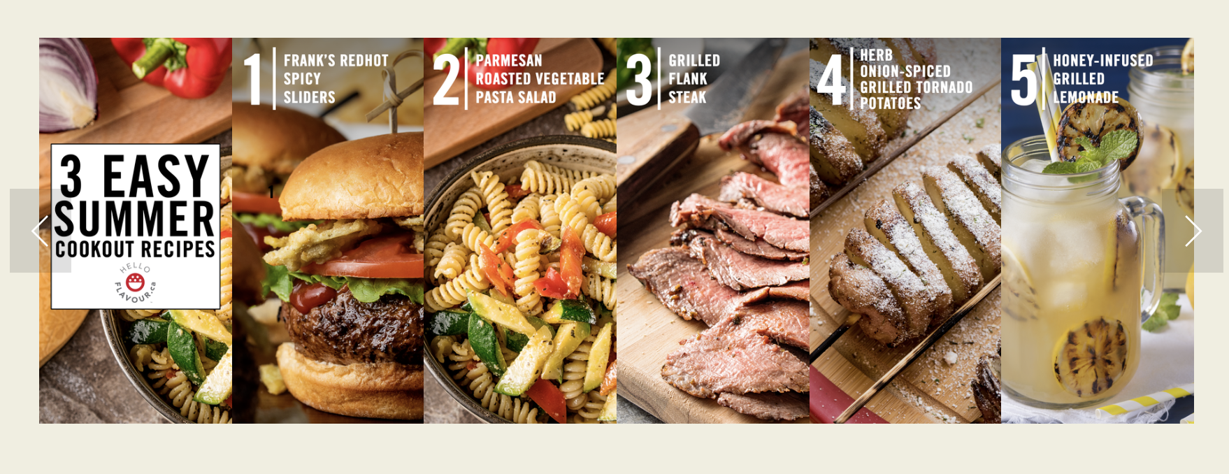Easy Summer Recipe carousel pinterest pins made for Flavor Forecast