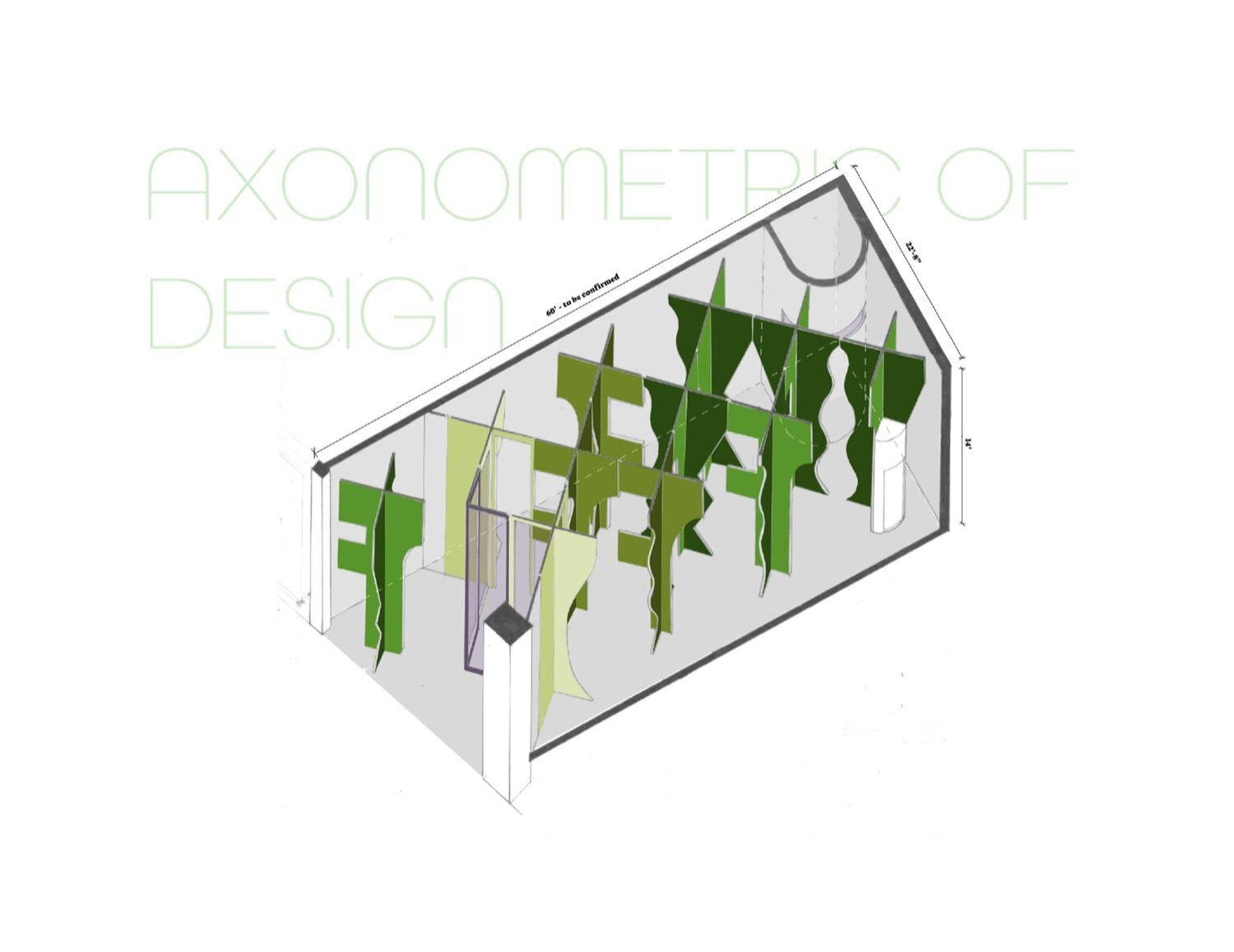 Axonometric Site Plan for the Orchard project