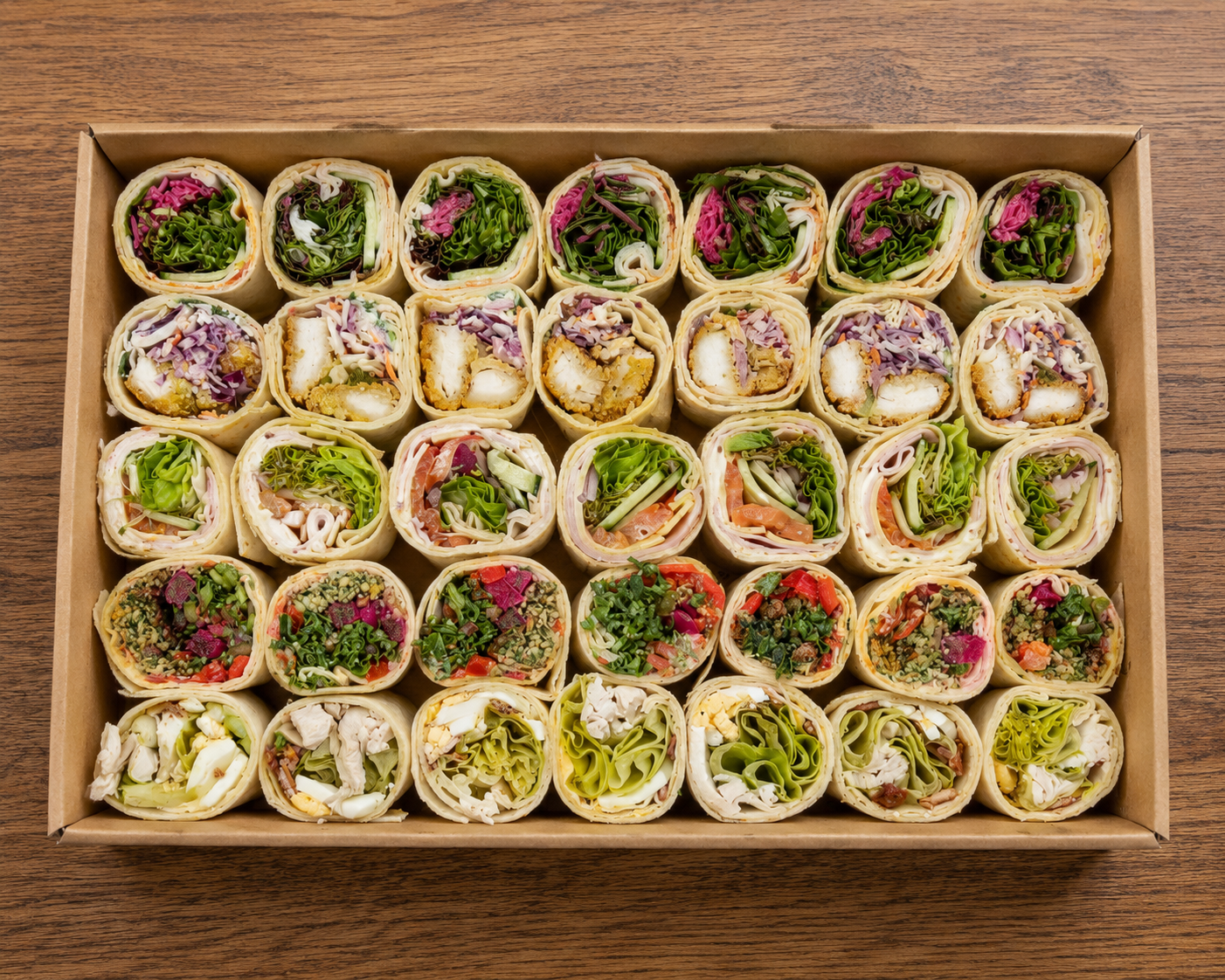 Classic Breakfast Mini Wrap Platter - PP - Minimum 10 pax