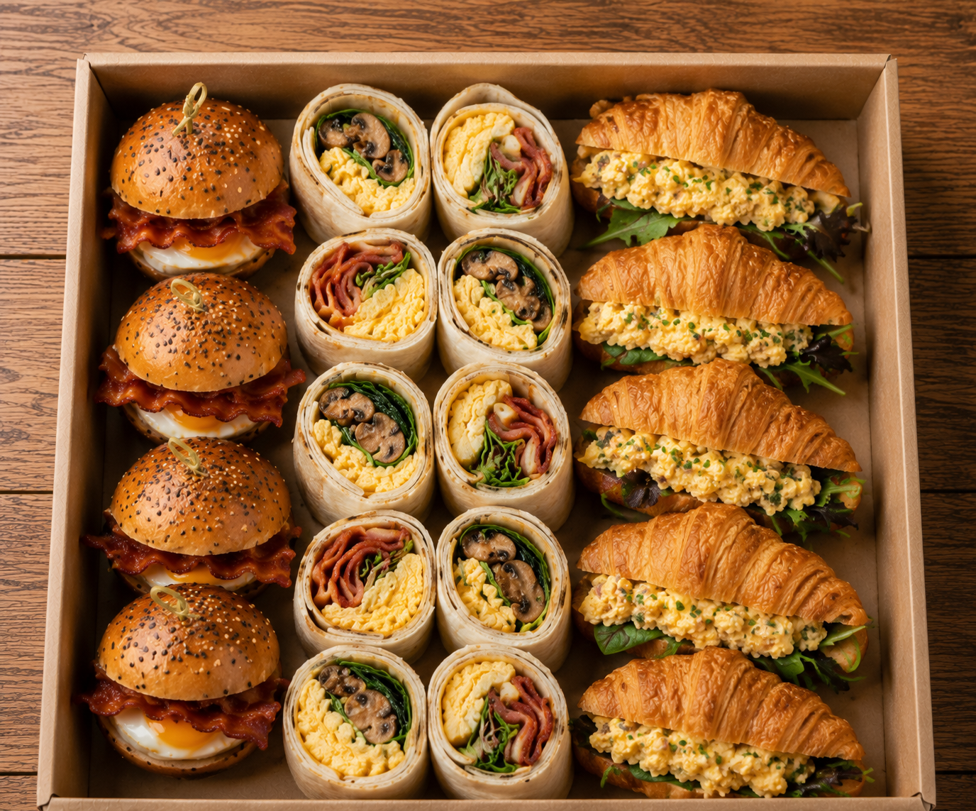 Assorted Hot Savoury Breakfast Platter  - PP - Minimum 10 pax