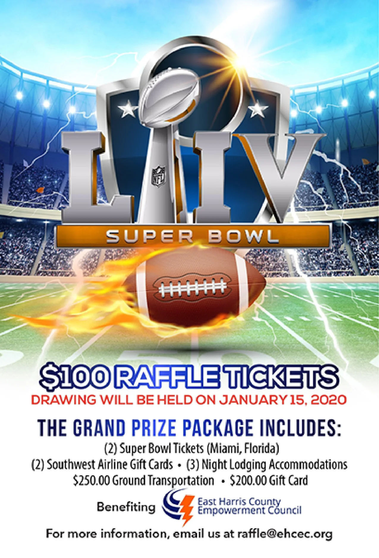 EHCEC Annual Super Bowl Raffle — East Harris County Empowerment Council