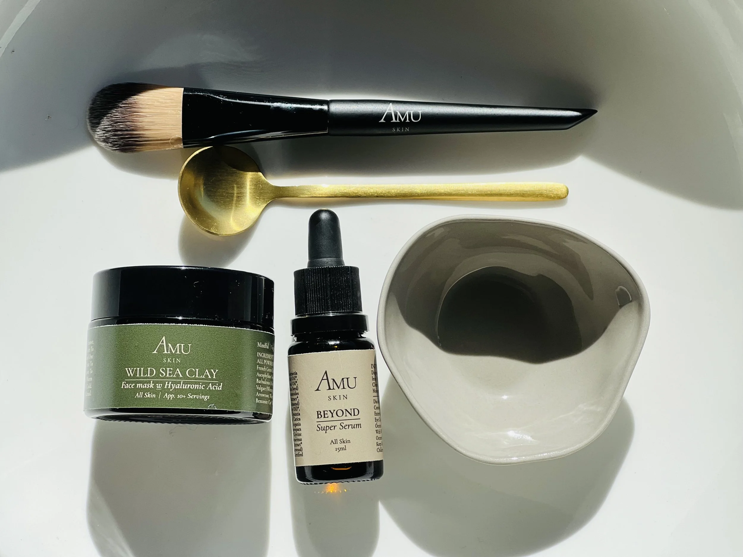 DELUXE FACE MASK PAMPER SET Wild Sea Clay — Amu Skin