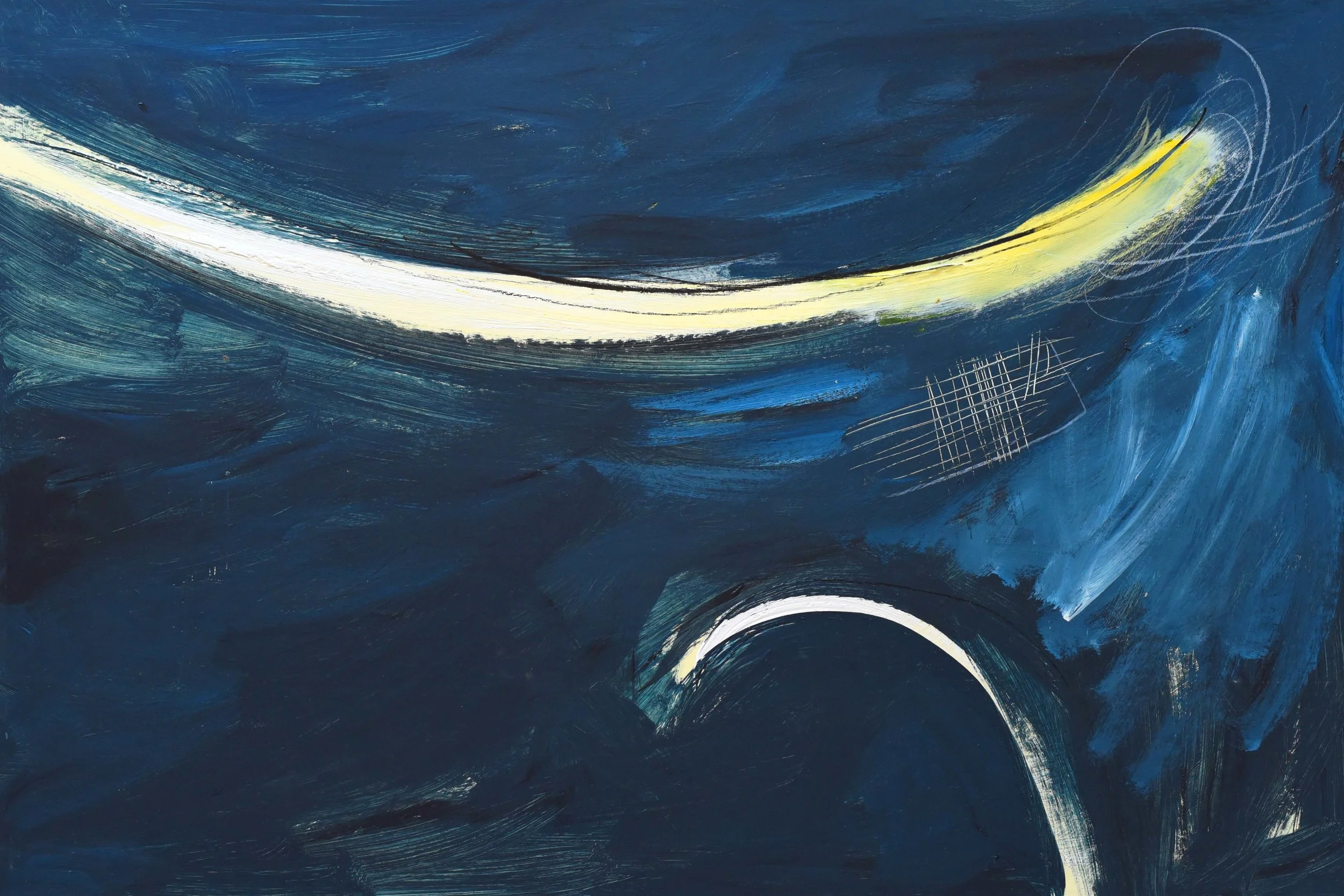 Oil painting of a storm at Nord’s Wharf in New South Wales