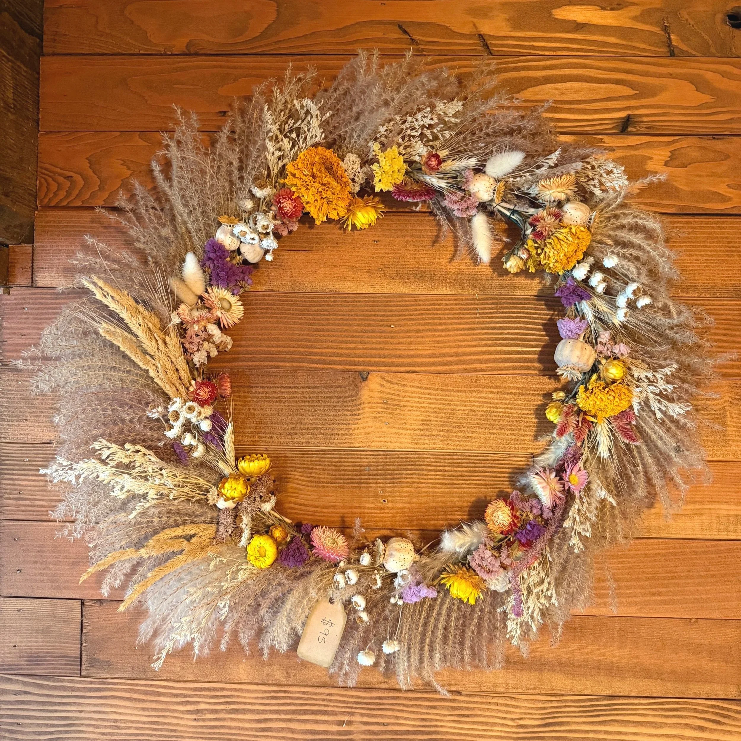 Harvest - 23" Everlasting Floral Wreath