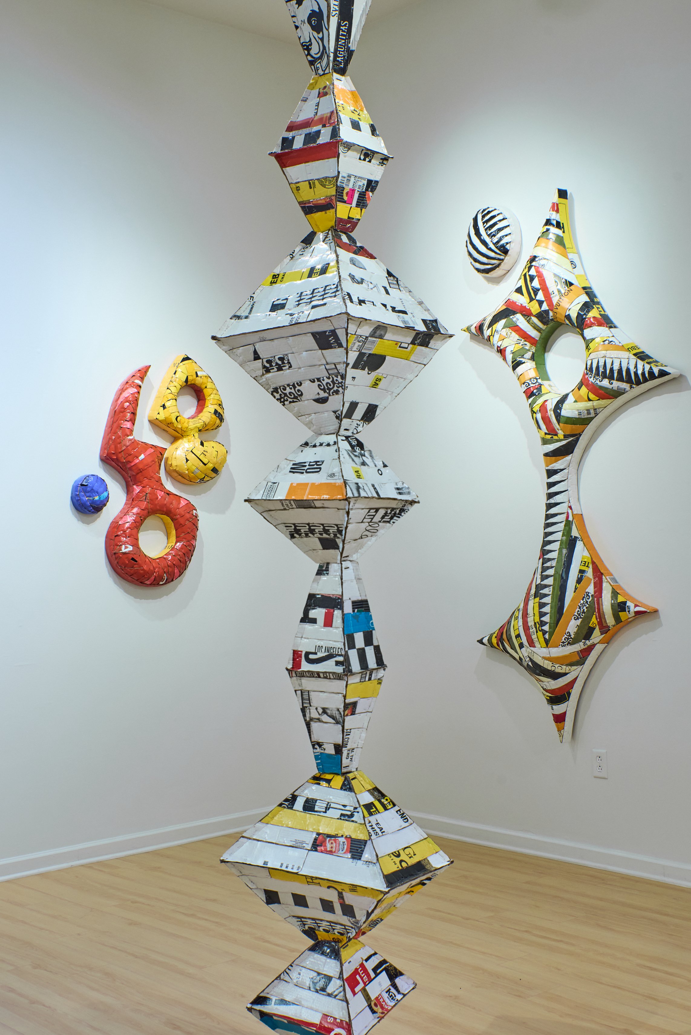 Detail of Installation at Palos Verdes Art Center 2024 Palos Verdes, CA