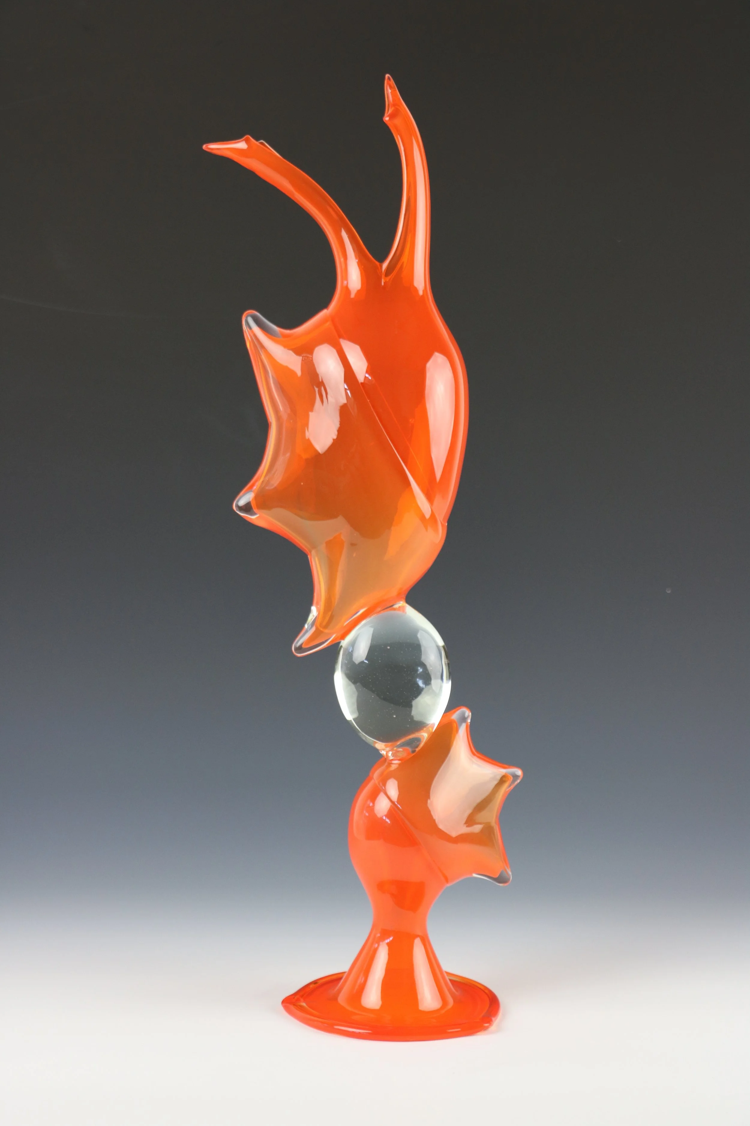 LSFraser Glass - Gesture Bottle Big Orange