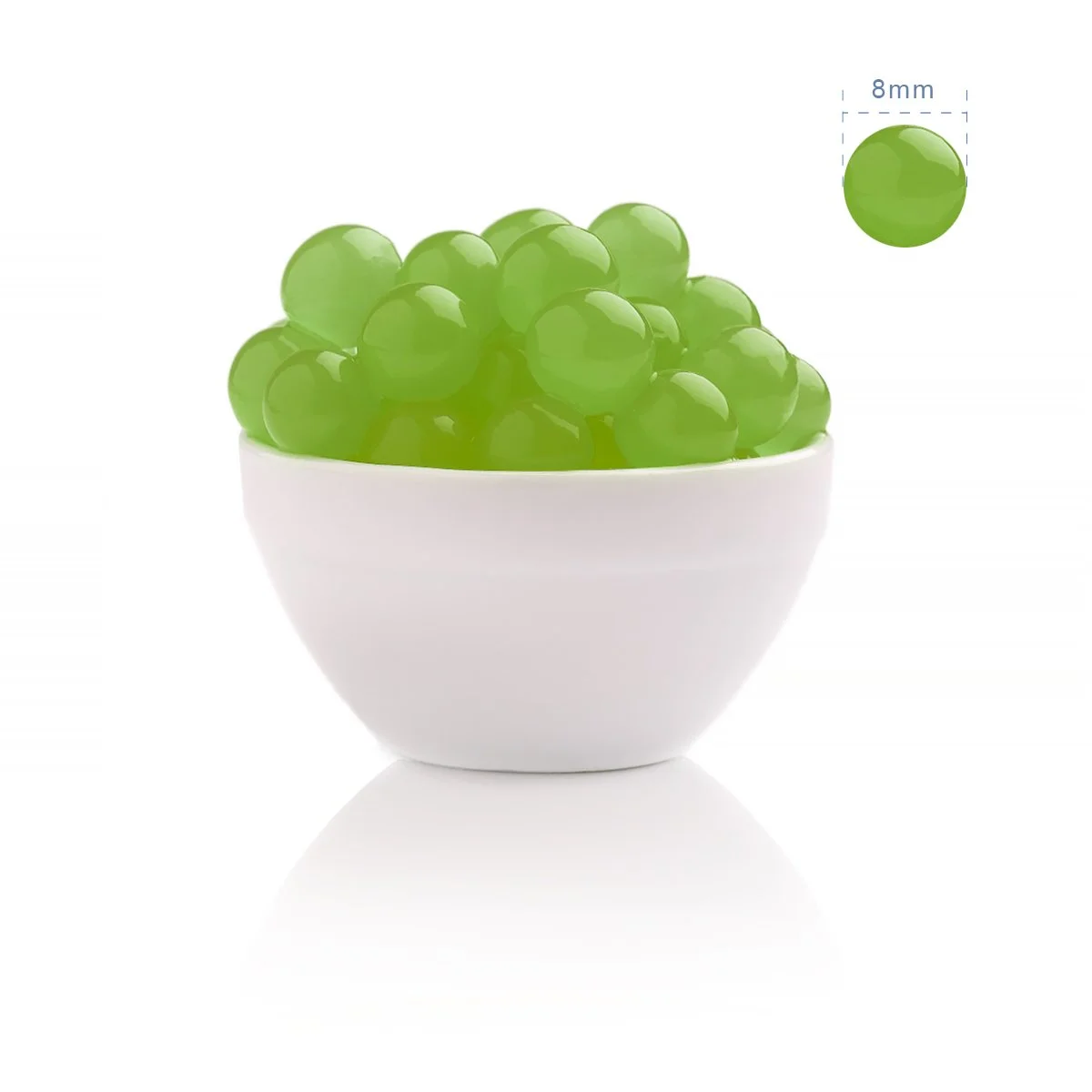 Green 8mm White Grape Boba