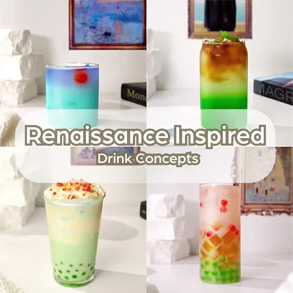 Renaissance-Inspired Drink Concepts