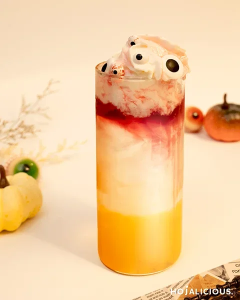 Spooky Blueberry Coconut Water Drink|Halloween Party Recipe