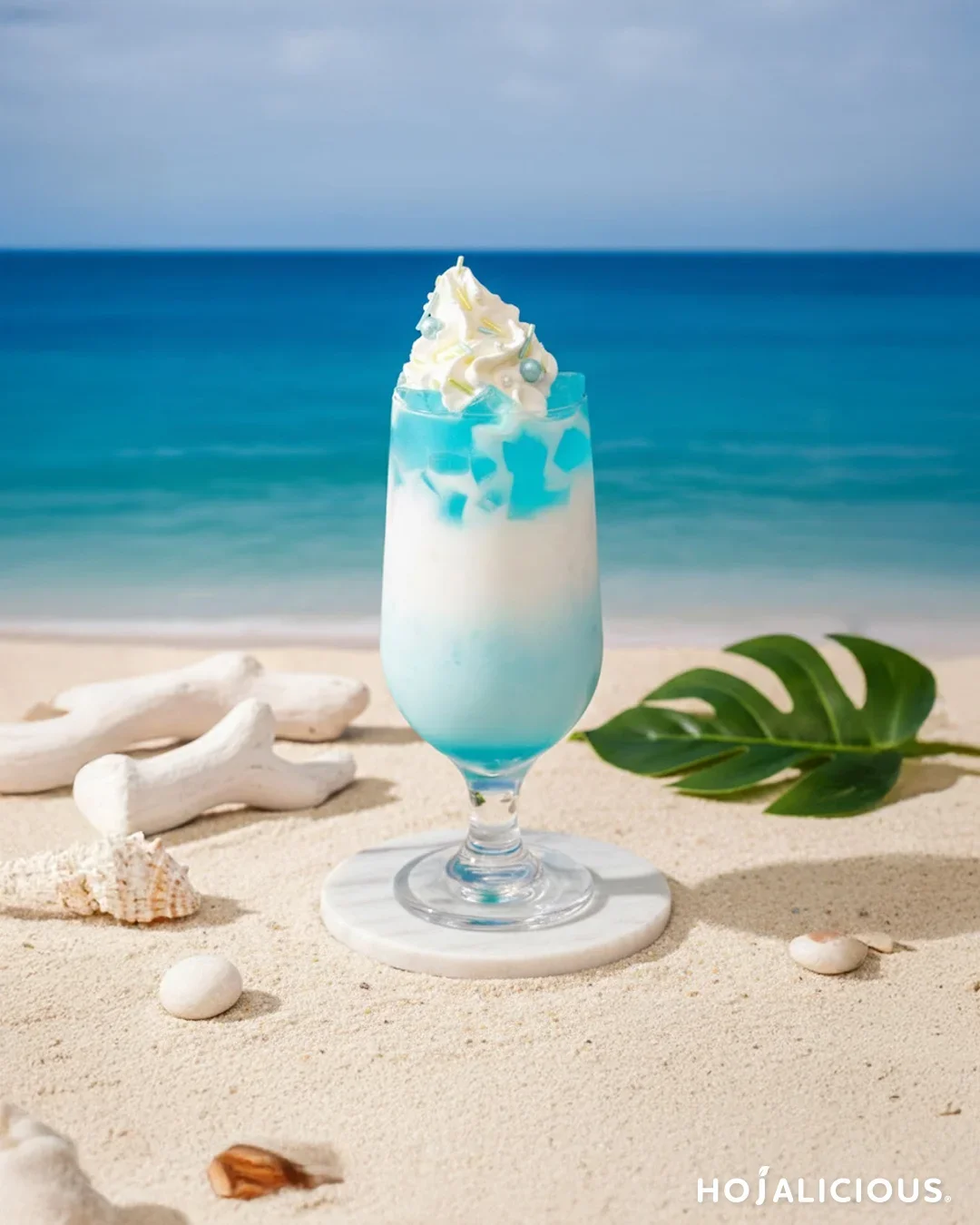 Blue Coconut Slush with Marshmallow Jelly Recipe