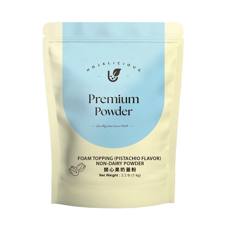  Pistachio cream cap powder for tea and coffee foam toppings 