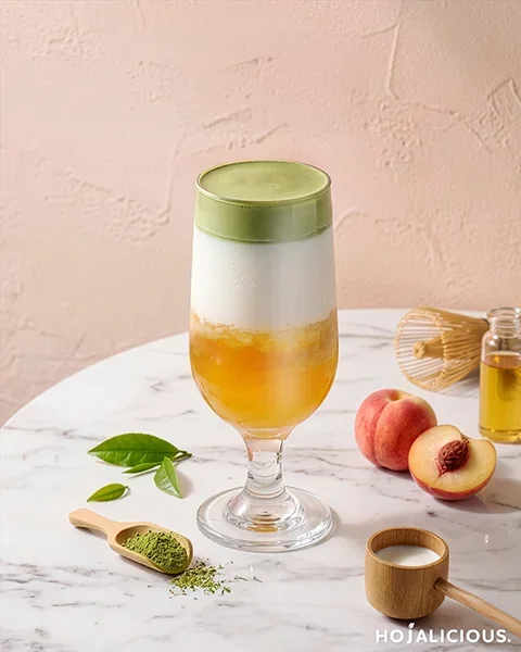 Peach Green Tea Matcha Cold Foam
