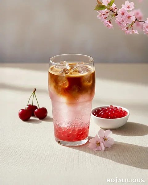 Cherry Sakura Espresso Soda
