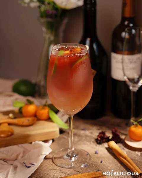 Ruby Grapefruit Yakult Wine Spritzer