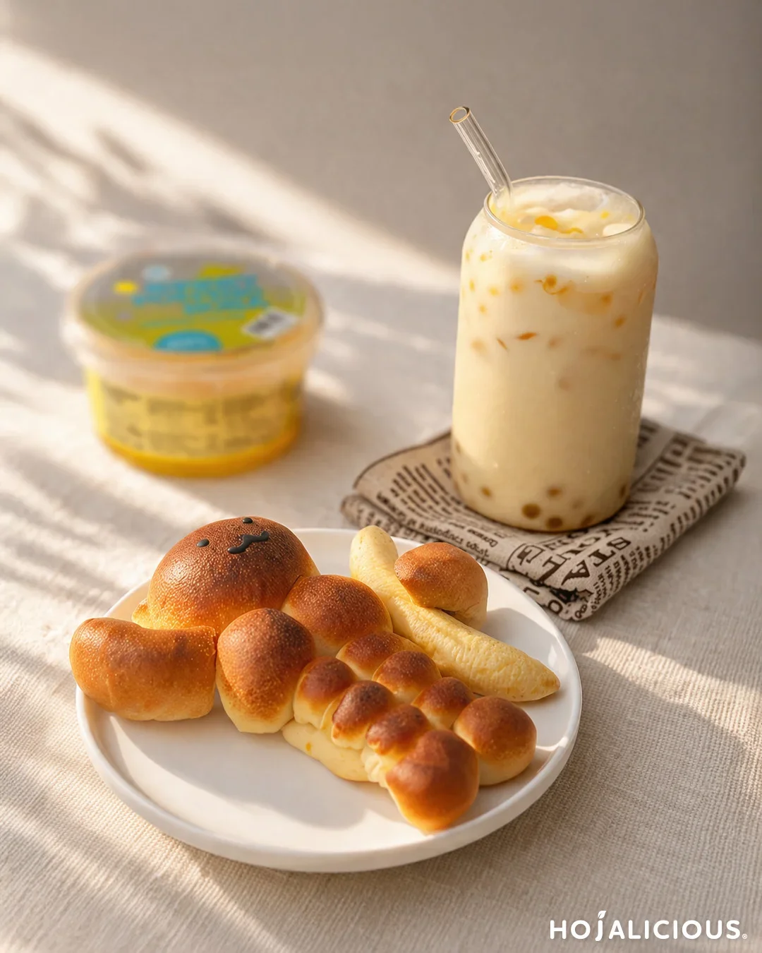 Banana Protein Smoothie with Boba